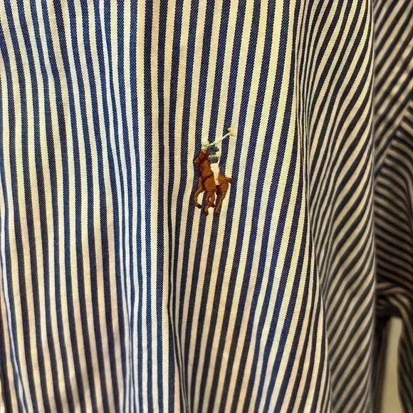 Ralph Lauren Button Down Shirt-Sz 17 1/2-35 - Picture 2 of 4
